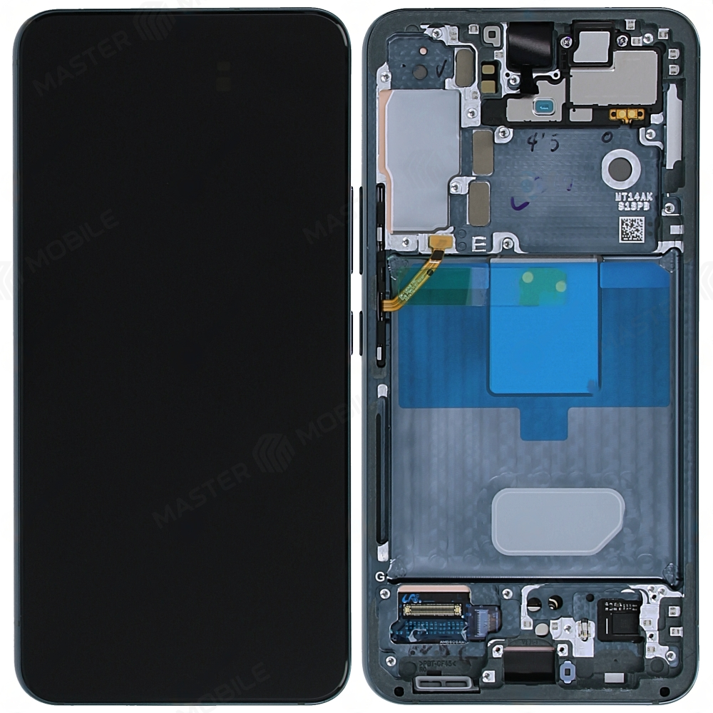 Дисплей для Samsung S901 Galaxy S22 + тачскрин (зеленый) (в рамке) (ORIG100)