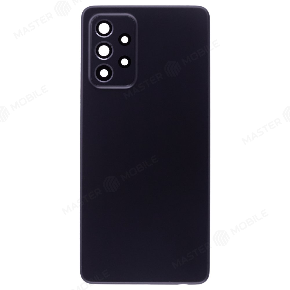 Задняя крышка для Samsung A525 Galaxy A52 / A526 Galaxy A52 5G / A528 Galaxy A52s (черный) (в сборе со стеклом камеры)