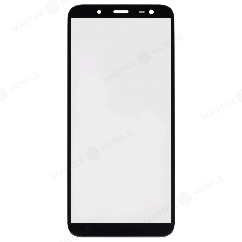 Стекло модуля для Samsung J600 Galaxy J6 (2018) + OCA (черный)