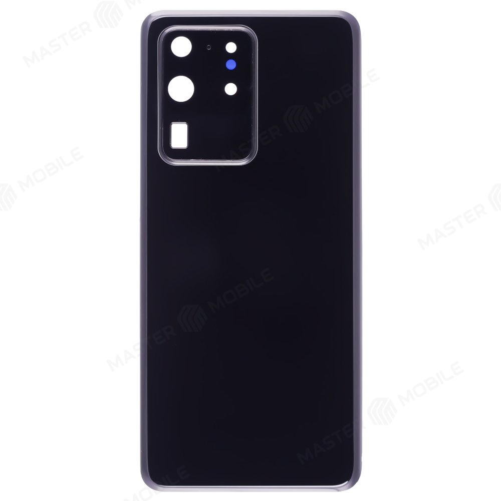 Задняя крышка для Samsung G988 Galaxy S20 Ultra (черный) (в сборе со стеклом камеры)