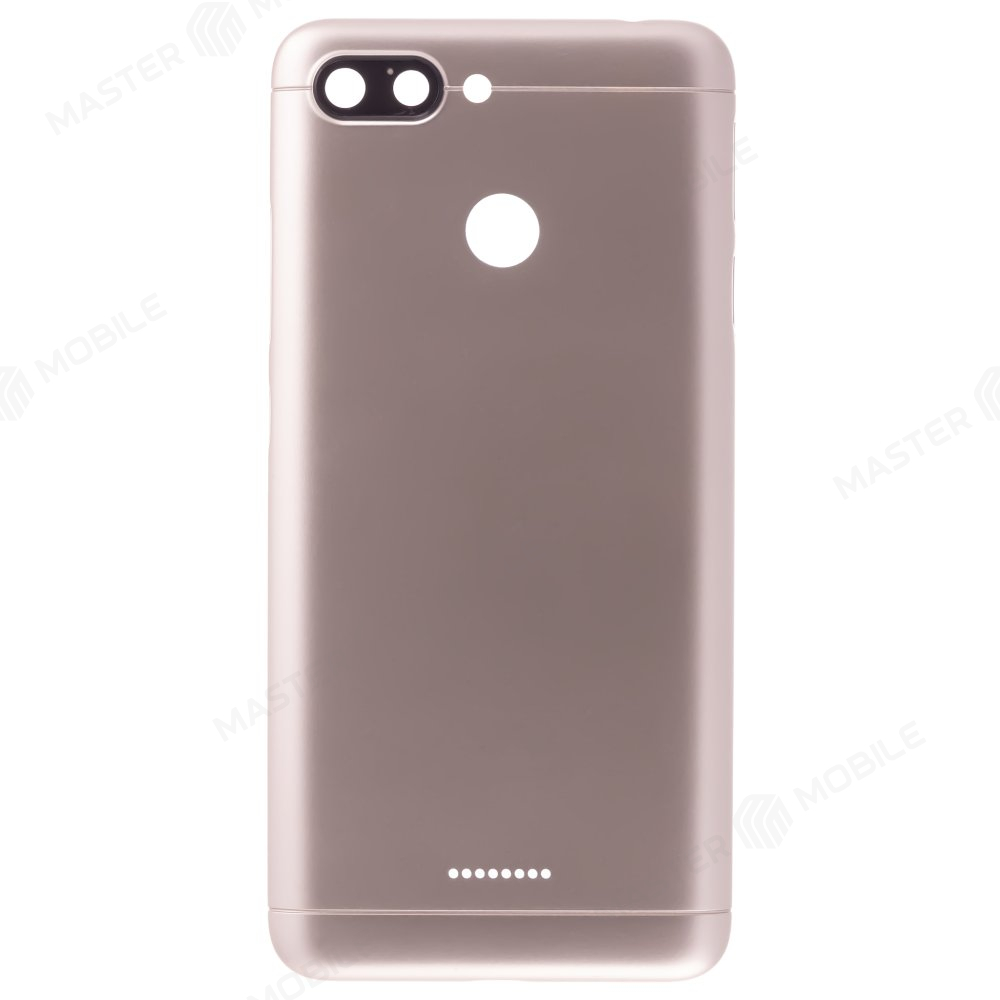 Задняя крышка для Xiaomi Redmi 6 (M1804C3DG) (Global Version / 2 SIM) (золотистый) (в сборе со стеклом камеры)