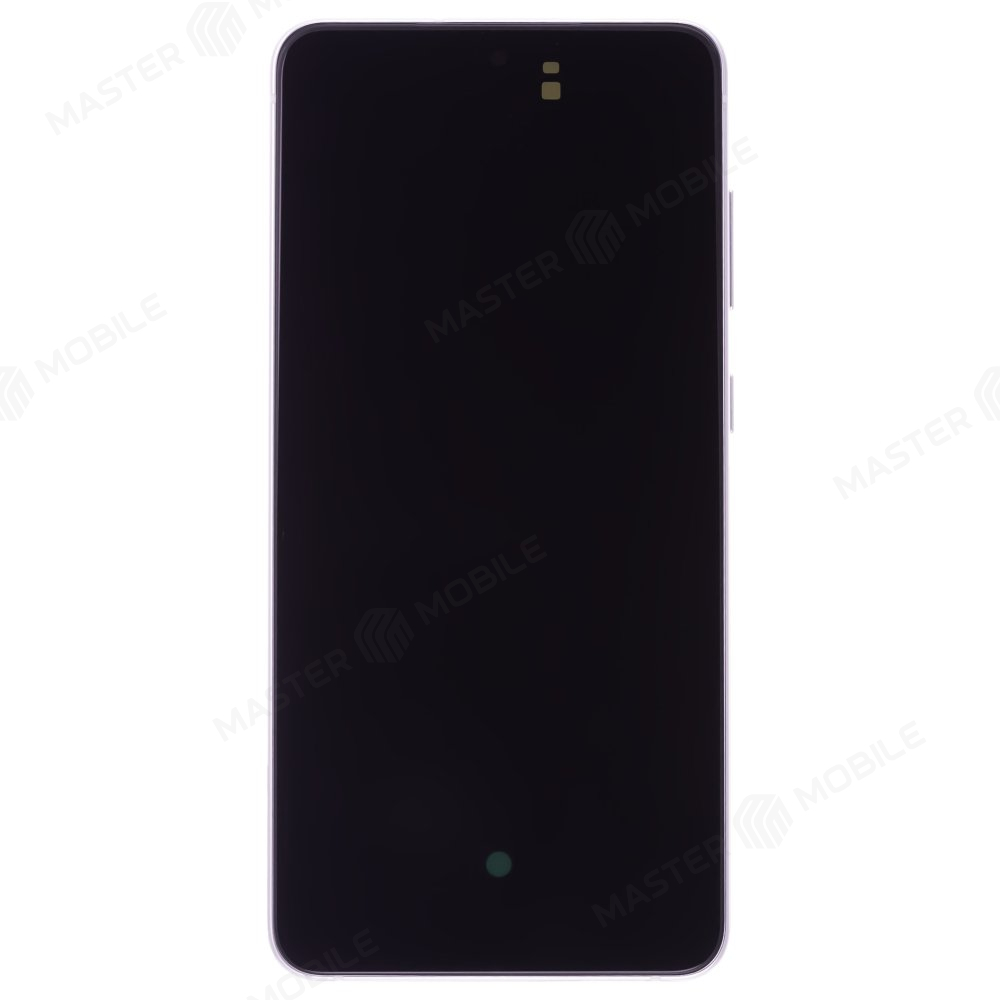 Дисплей для Samsung G990 Galaxy S21 FE (в сборе с тачскрином) (серебристый) (в рамке) (ORIG100)