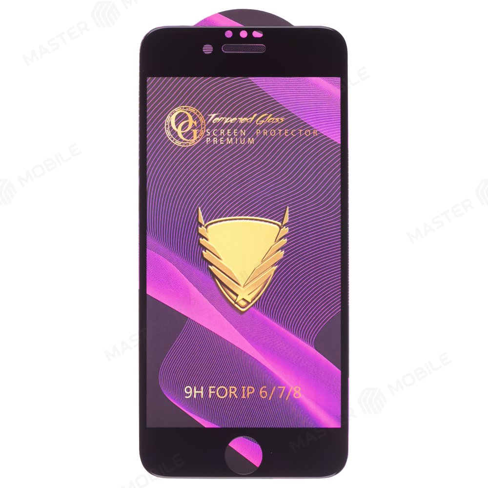 Защитное стекло OG Glass (3 в 1) для Apple iPhone 6 / iPhone 6s (черный)