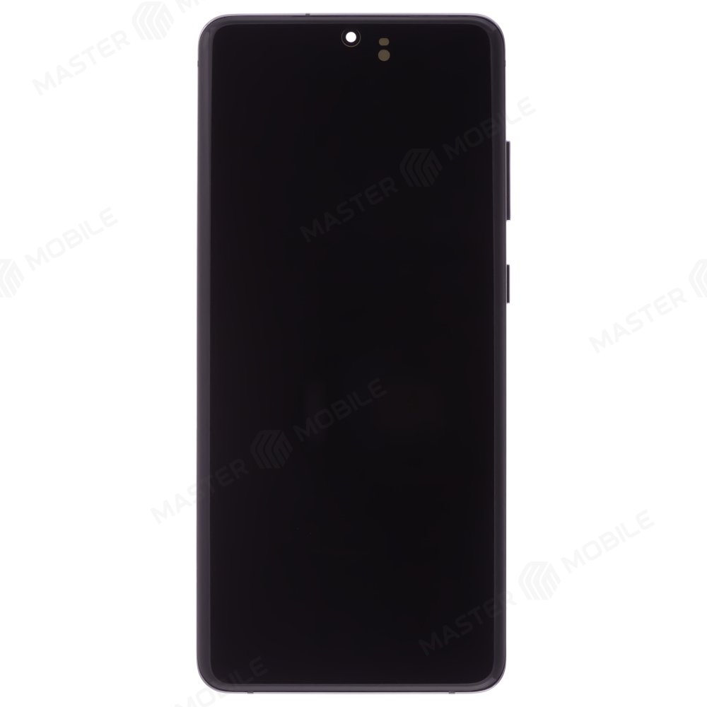 Дисплей для Samsung G988 Galaxy S20 Ultra (в сборе с тачскрином) (серый) (в рамке) (OLED)