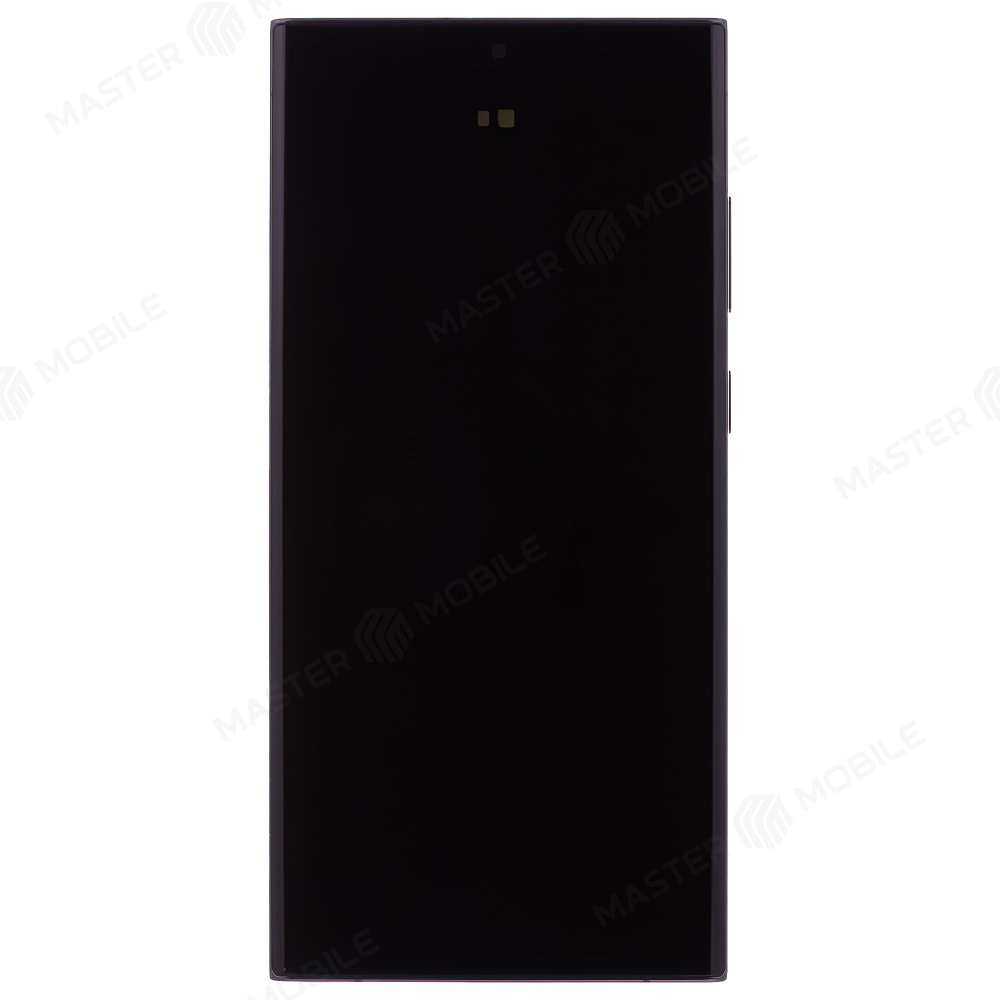 Дисплей для Samsung S918 Galaxy S23 Ultra + тачскрин (черный) (в рамке) (ORIG100) (возможен дефект ЛКП)