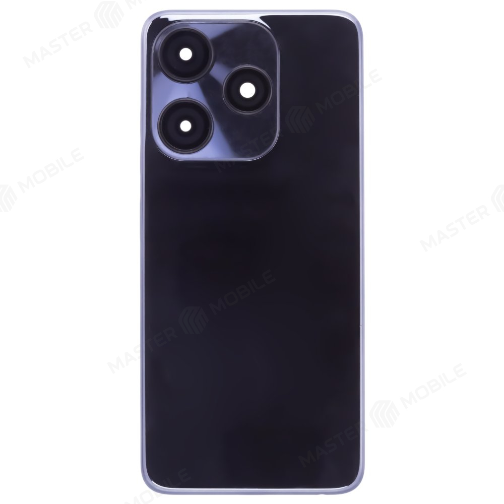 Задняя крышка для Tecno Spark 10C (KI5m) (черный) (в сборе со стеклом камеры)