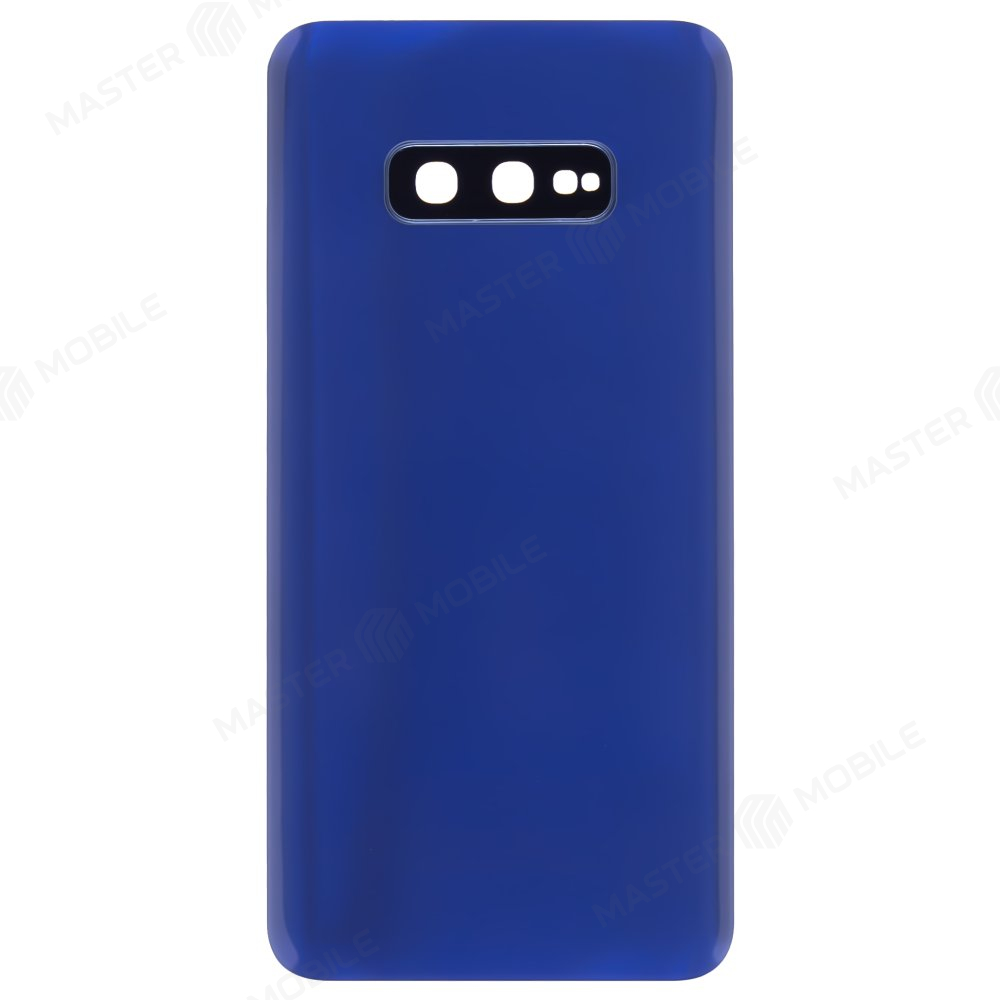 Задняя крышка для Samsung G970 Galaxy S10e (синий) (в сборе со стеклом камеры)
