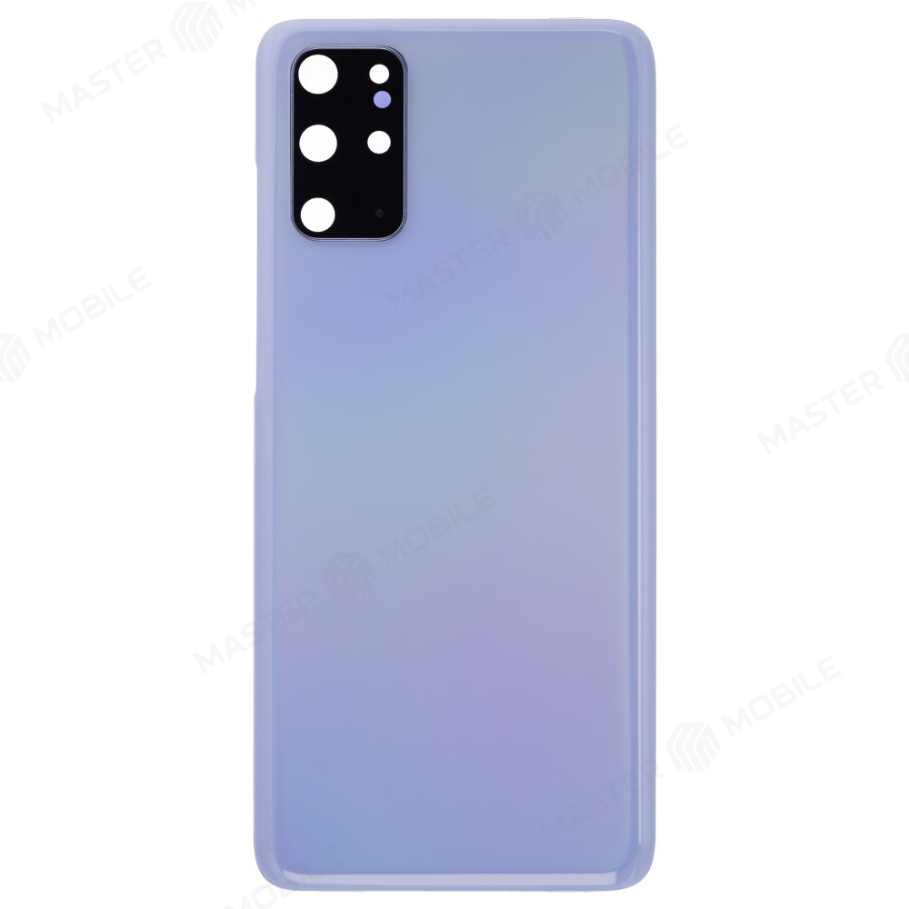 Задняя крышка для Samsung G985 Galaxy S20+ (голубой) (в сборе со стеклом камеры)