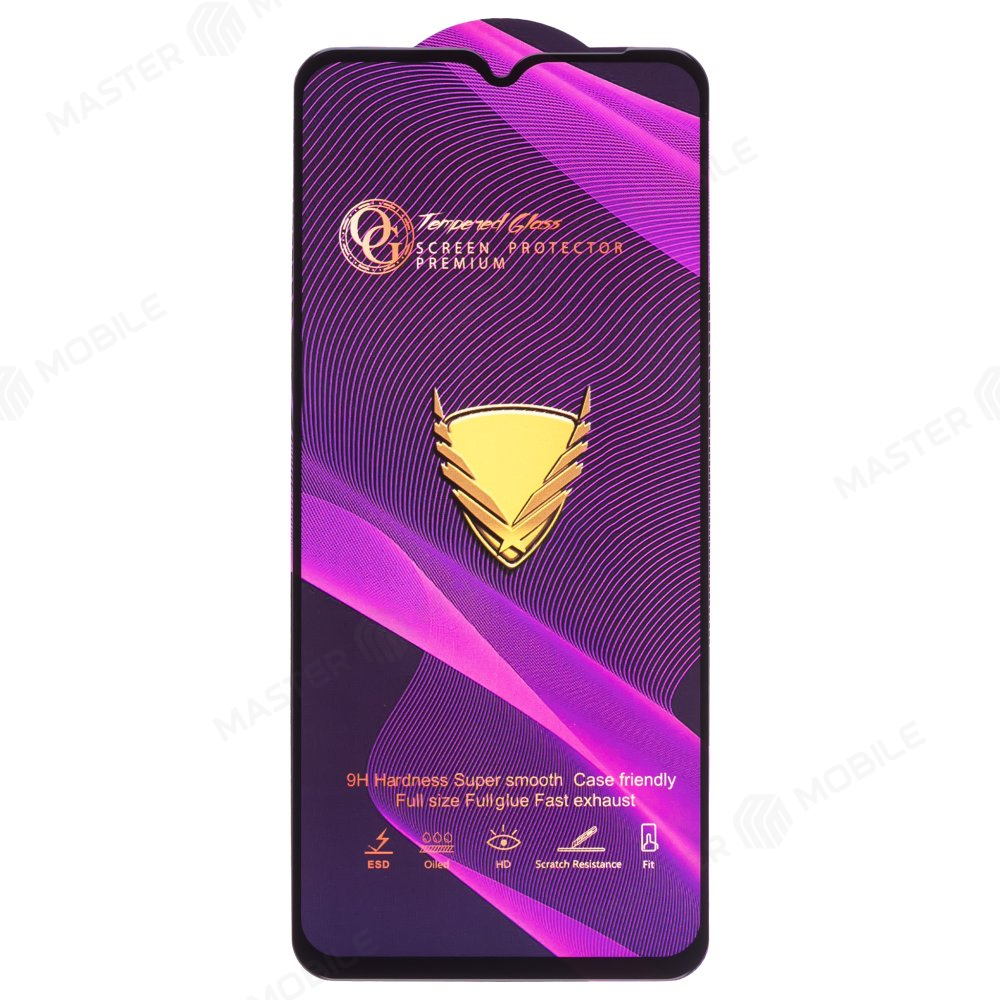 Защитное стекло OG Glass (3 в 1) для Infinix Hot 30i (X669) (черный)