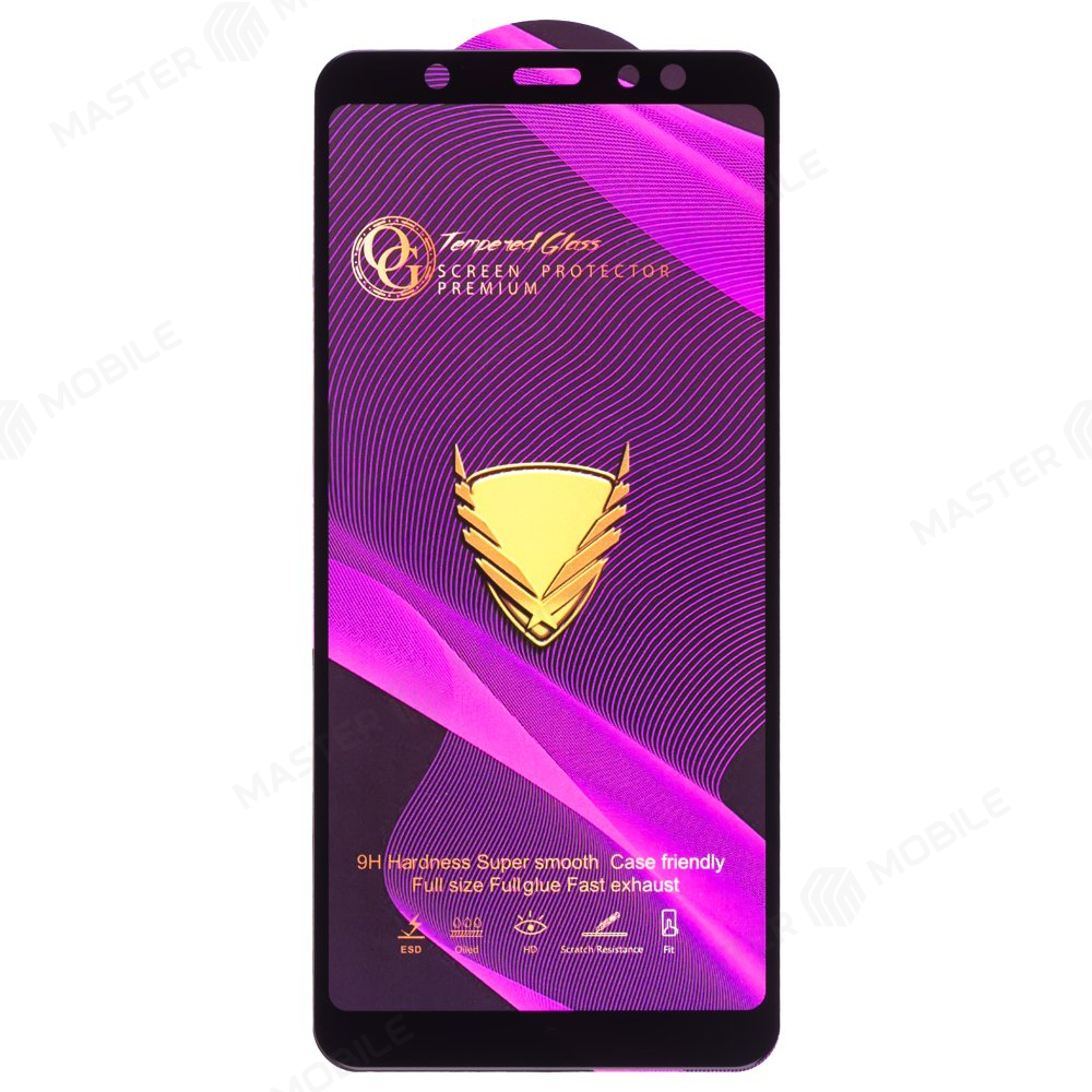 Защитное стекло OG Glass (3 в 1) для Samsung A605 Galaxy A6+ (2018) (черный)