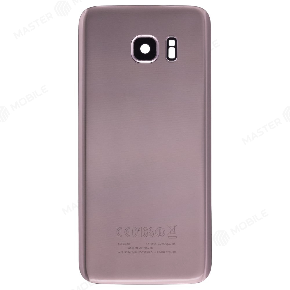 Задняя крышка для Samsung G935 Galaxy S7 Edge (розовый) (в сборе со стеклом камеры)