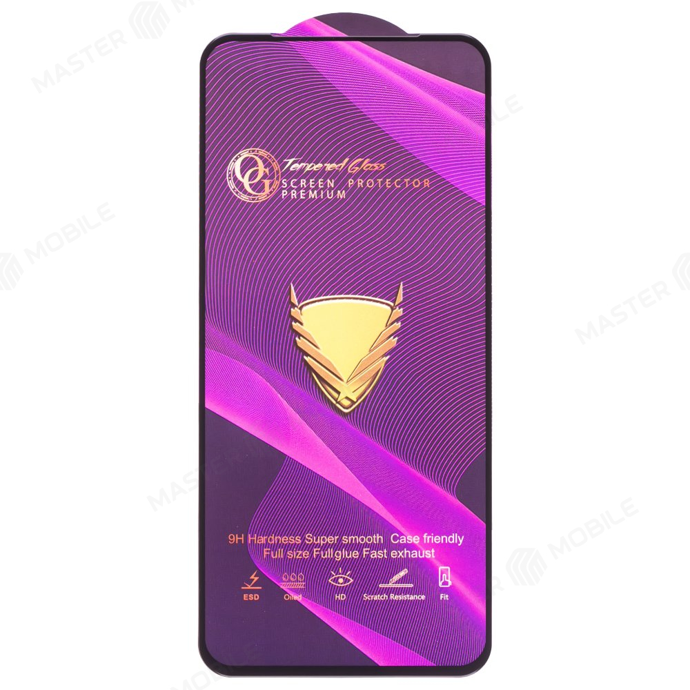 Защитное стекло OG Glass (3 в 1) для Huawei P40 Lite E (ART-L29) / Y7p (ART-L28) / Honor 9C (AKA-L29) (черный)