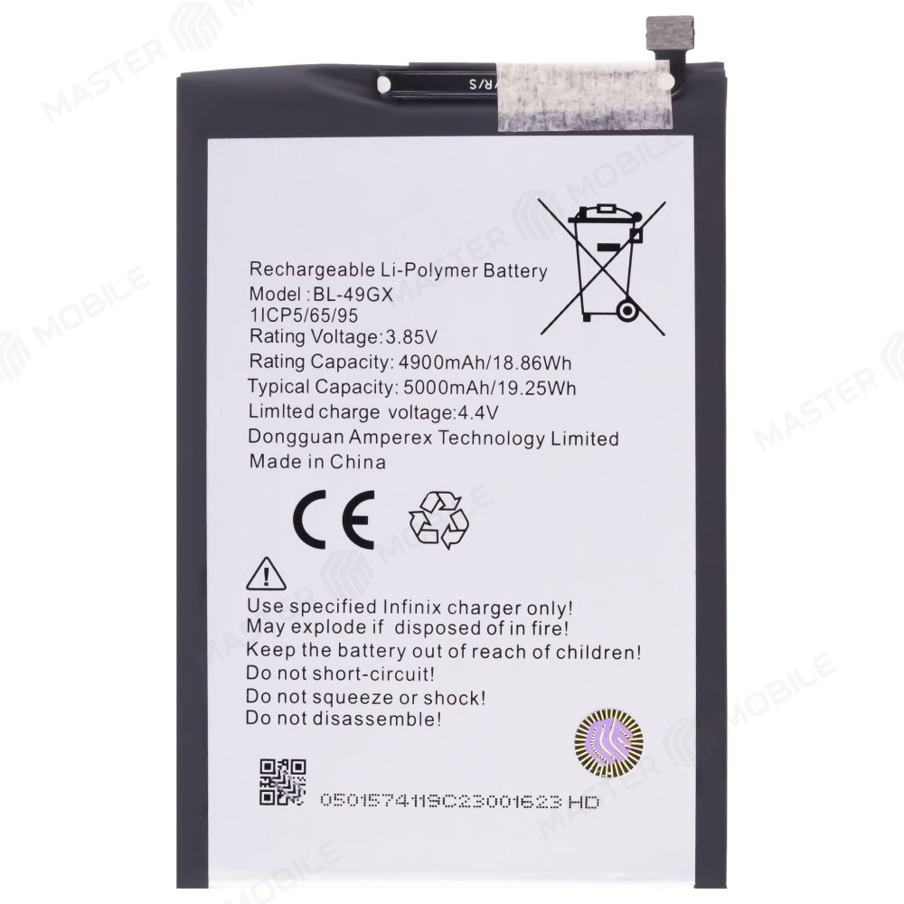Аккумулятор для Infinix Note 10 / Hot 11S (X6812B) / Hot 12 Pro (X668C) / Note 7 (X690) (BL-49GX)