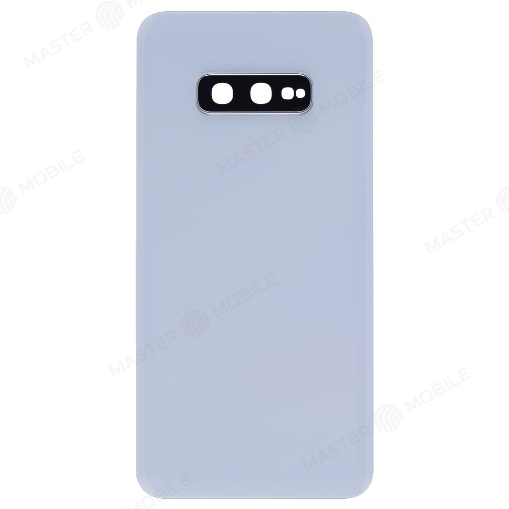 Задняя крышка для Samsung G970 Galaxy S10e (белый) (в сборе со стеклом камеры)