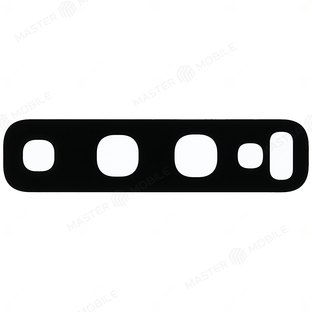 Стекло задней камеры для Samsung G973 Galaxy S10 / G975 Galaxy S10+ (без рамки) (черный)