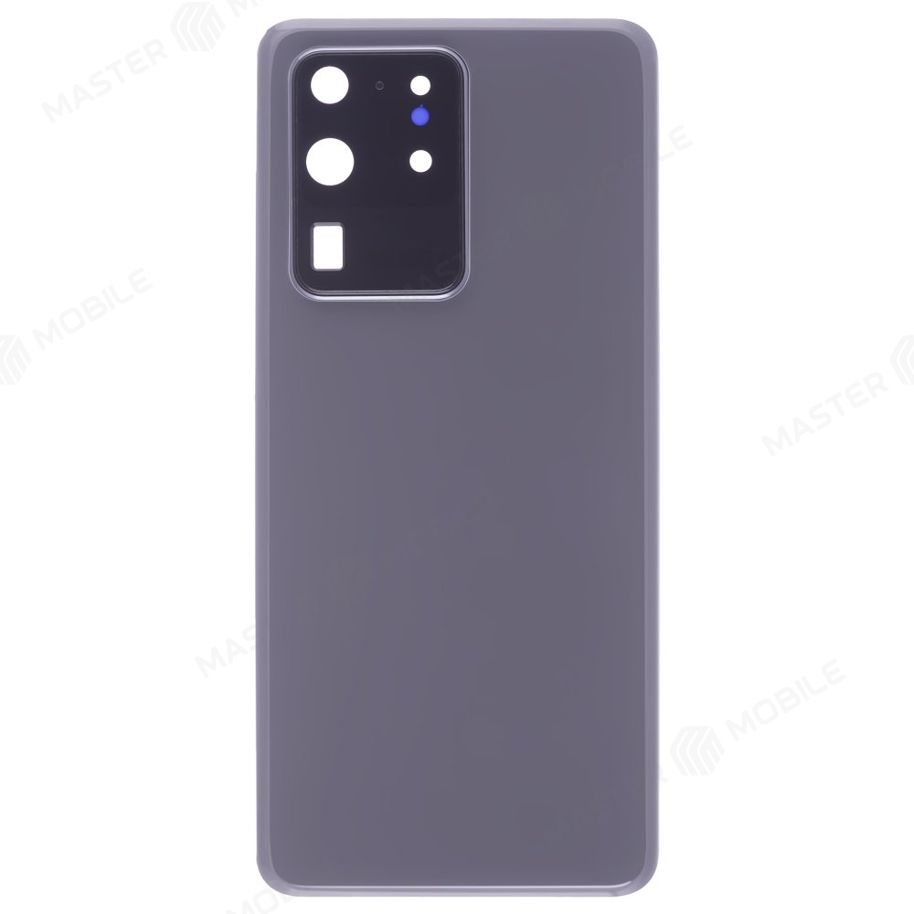 Задняя крышка для Samsung G988 Galaxy S20 Ultra (серый) (в сборе со стеклом камеры)
