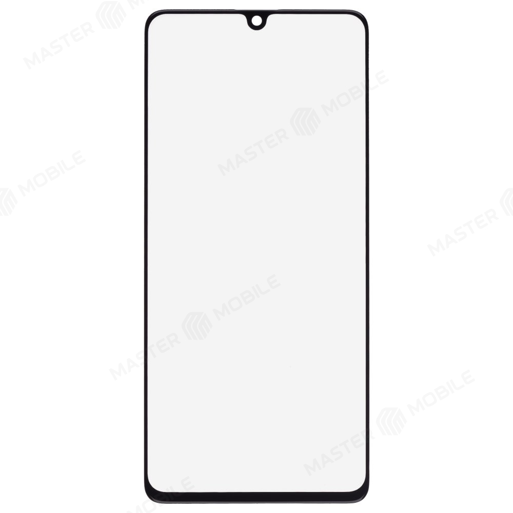 Стекло модуля для Samsung A415 Galaxy A41 + OCA (черный)