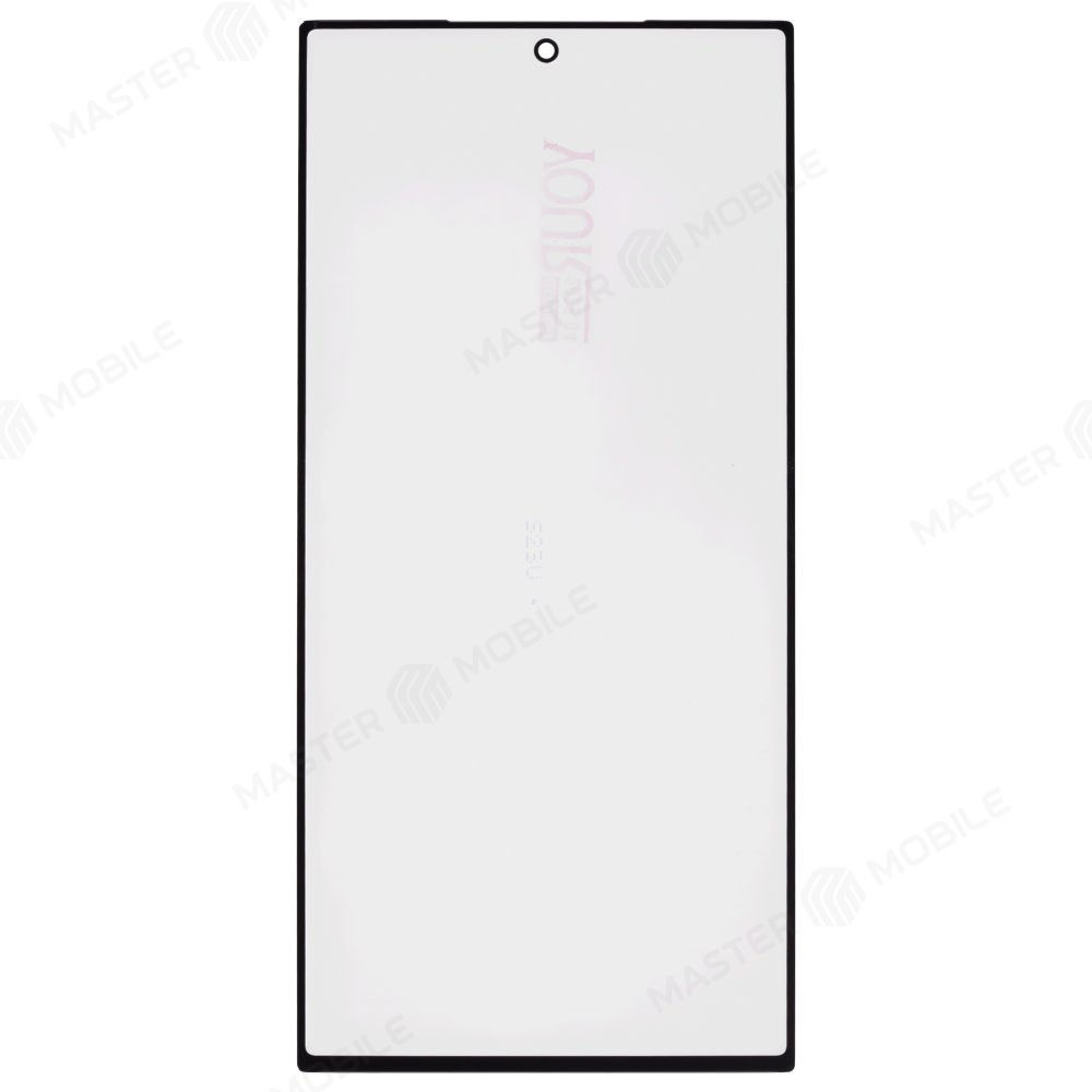 Стекло модуля для Samsung S918 Galaxy S23 Ultra + OCA (черный) (Musttby) (Premium)