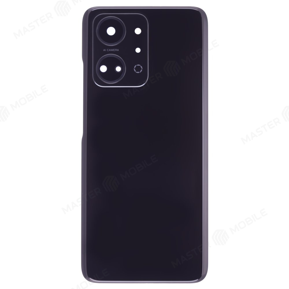 Задняя крышка для Huawei Honor X7a (RKY-LX1) (черный) (в сборе со стеклом камеры)