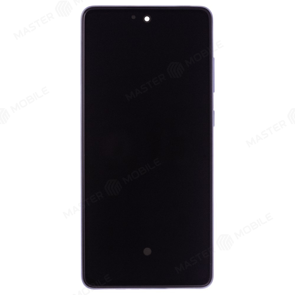 Дисплей для Samsung A725 Galaxy A72 (в сборе с тачскрином) (синий) (в рамке) (ORIG100)